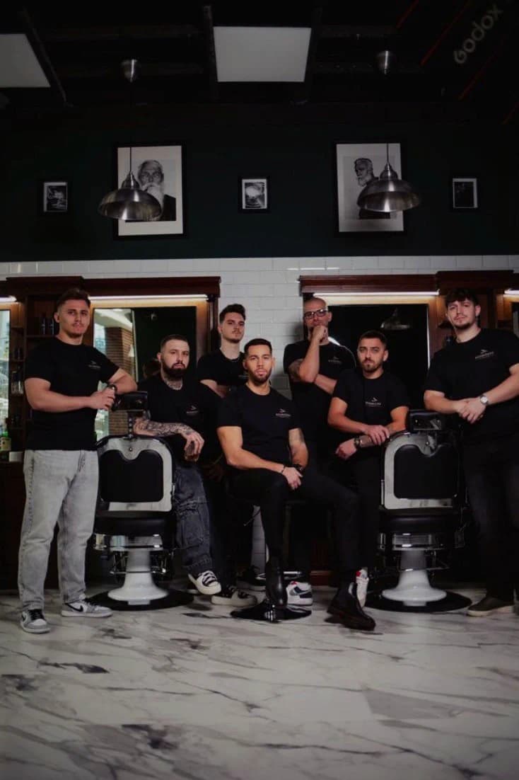 The Koródy Barber Shop team in the salon